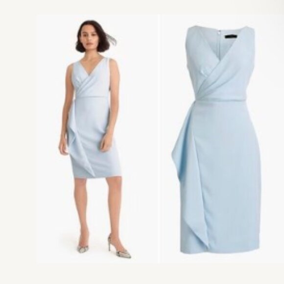 J.Crew 365 Origami Sheath Dress | Size 6 | Soft Blue - Picture 1 of 9